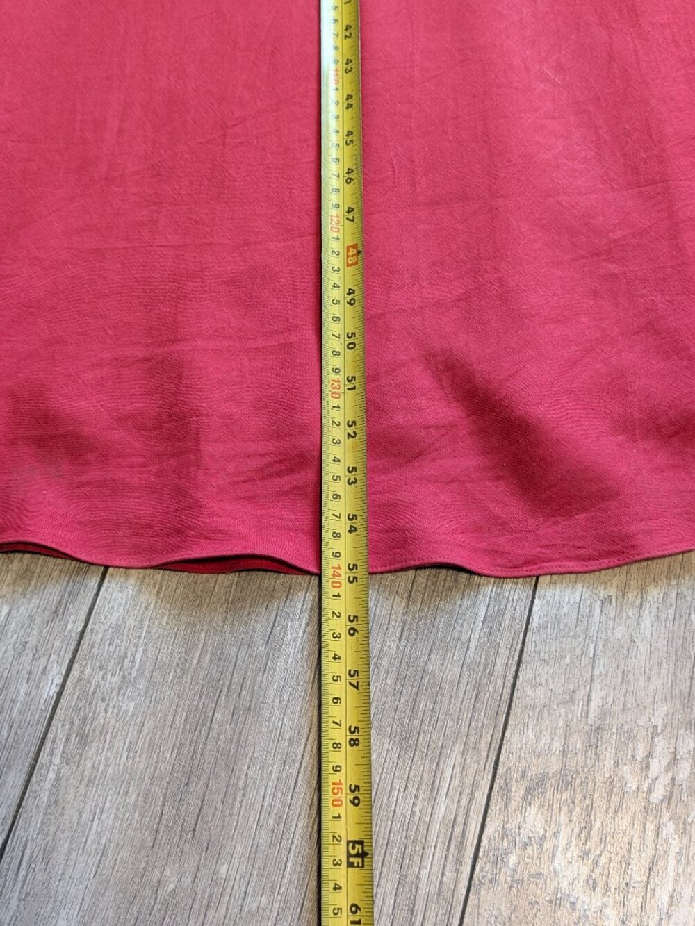 Adrianna Papell Y2K Linen Blend Maxi Dress Red 14 Cutwork Floral Romantic EUC ❤️ - Picture 13 of 13
